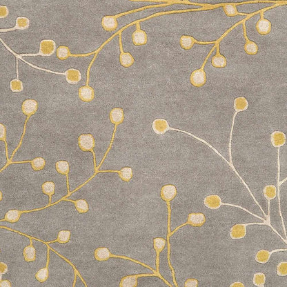 Elsu Mustard Wool Area Rug - Quahog Bay Bedding