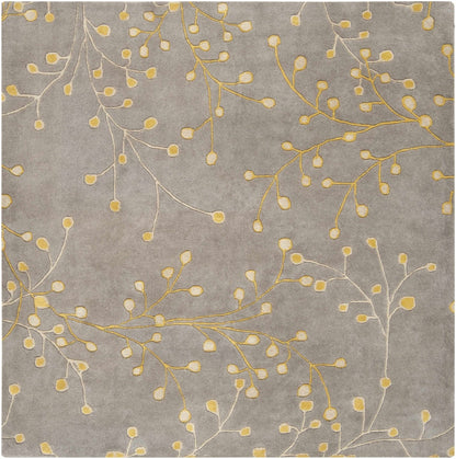Elsu Mustard Wool Area Rug - Quahog Bay Bedding