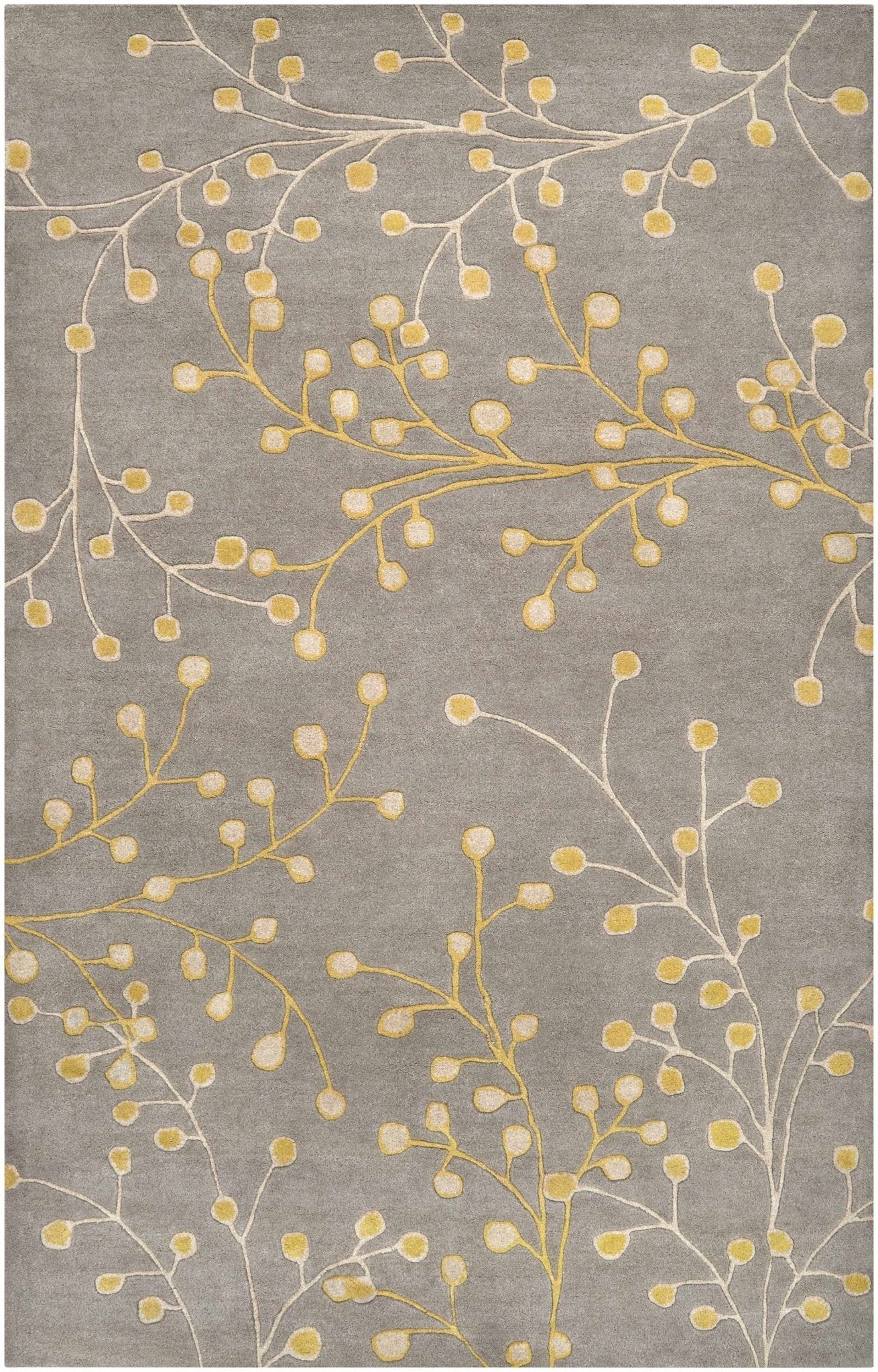 Elsu Mustard Wool Area Rug - Quahog Bay Bedding