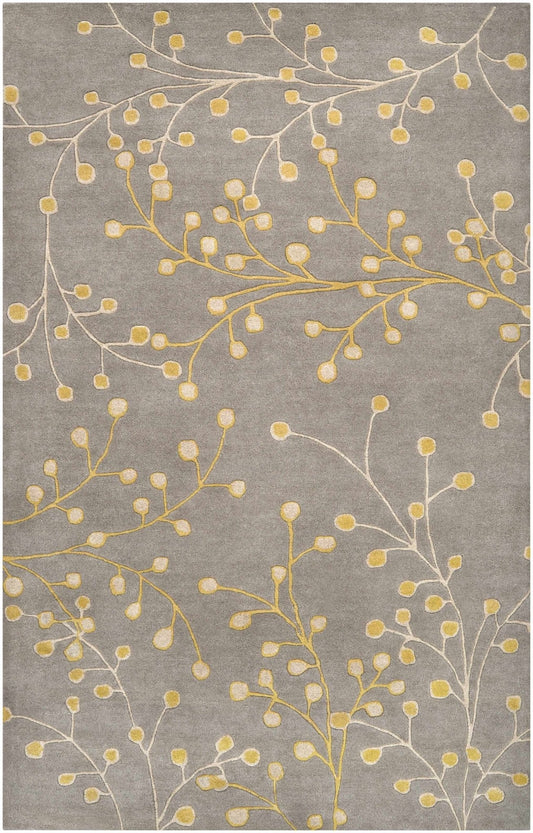 Elsu Mustard Wool Area Rug - Quahog Bay Bedding