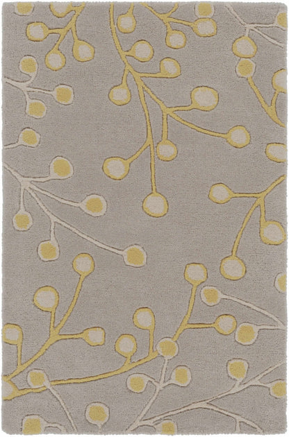 Elsu Mustard Wool Area Rug - Quahog Bay Bedding