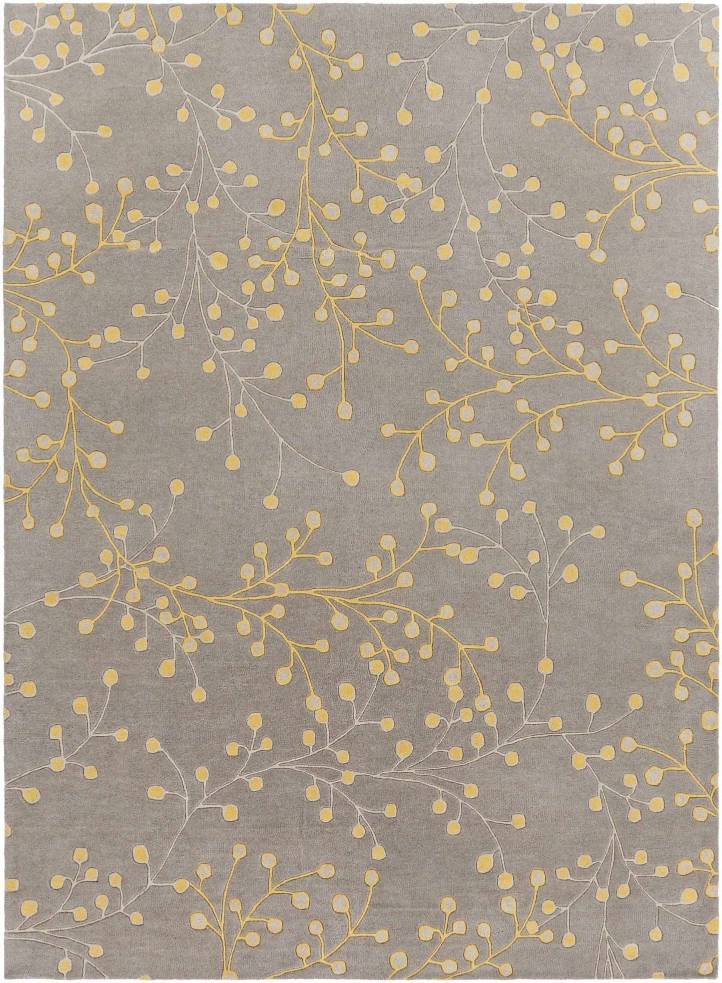 Elsu Mustard Wool Area Rug - Quahog Bay Bedding