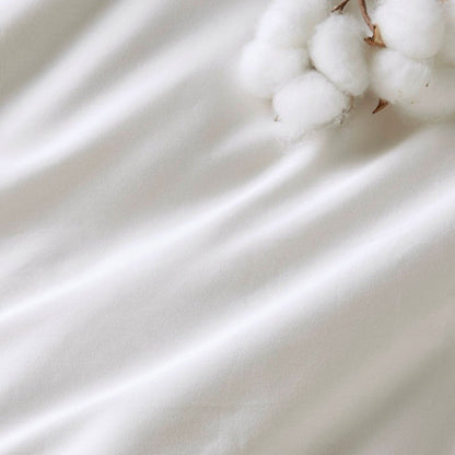 Embroidered Cotton Oversized Comforter Set - White & Gold 4PC - Quahog Bay Bedding