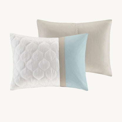 510 Design Shawnee Blue Medallion Comforter Set 8PC Seafoam - Quahog Bay Bedding