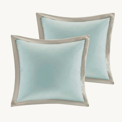 510 Design Shawnee Blue Medallion Comforter Set 8PC Seafoam - Quahog Bay Bedding