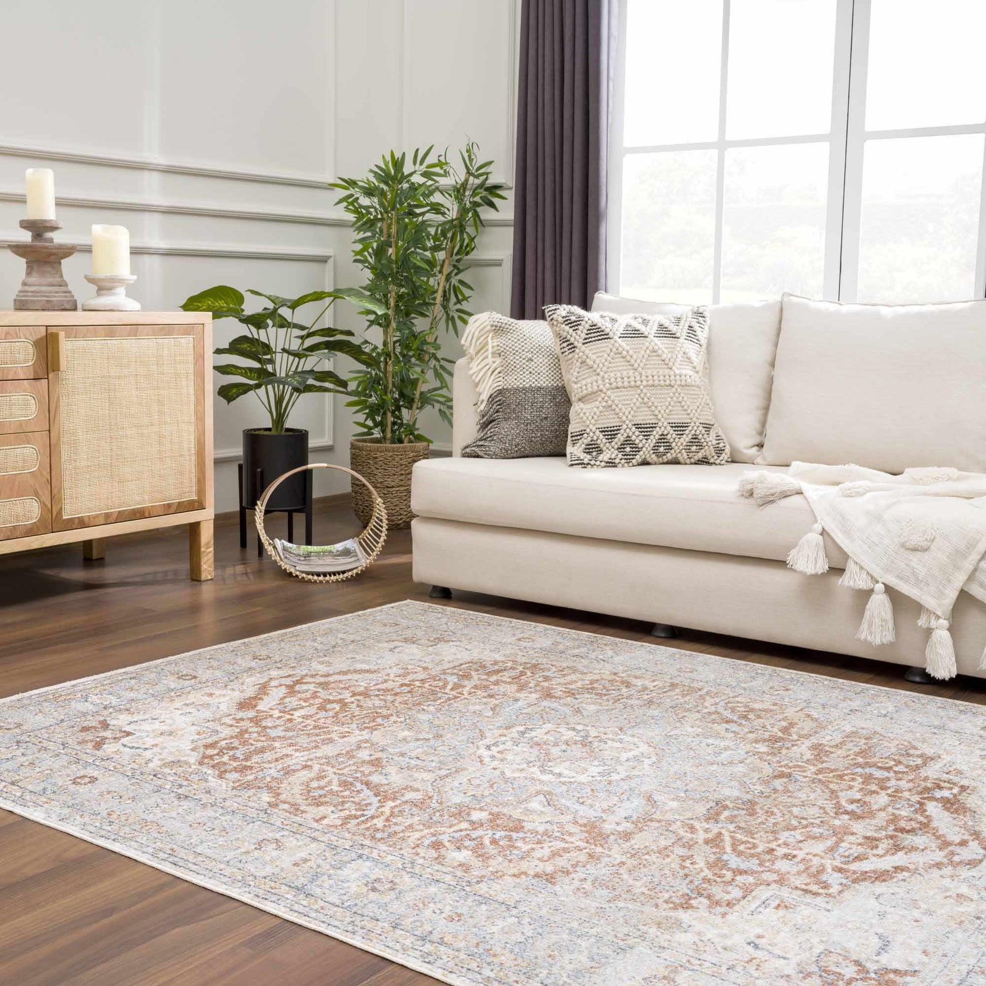 Emke Flat Pile Washable Rug - Quahog Bay Bedding