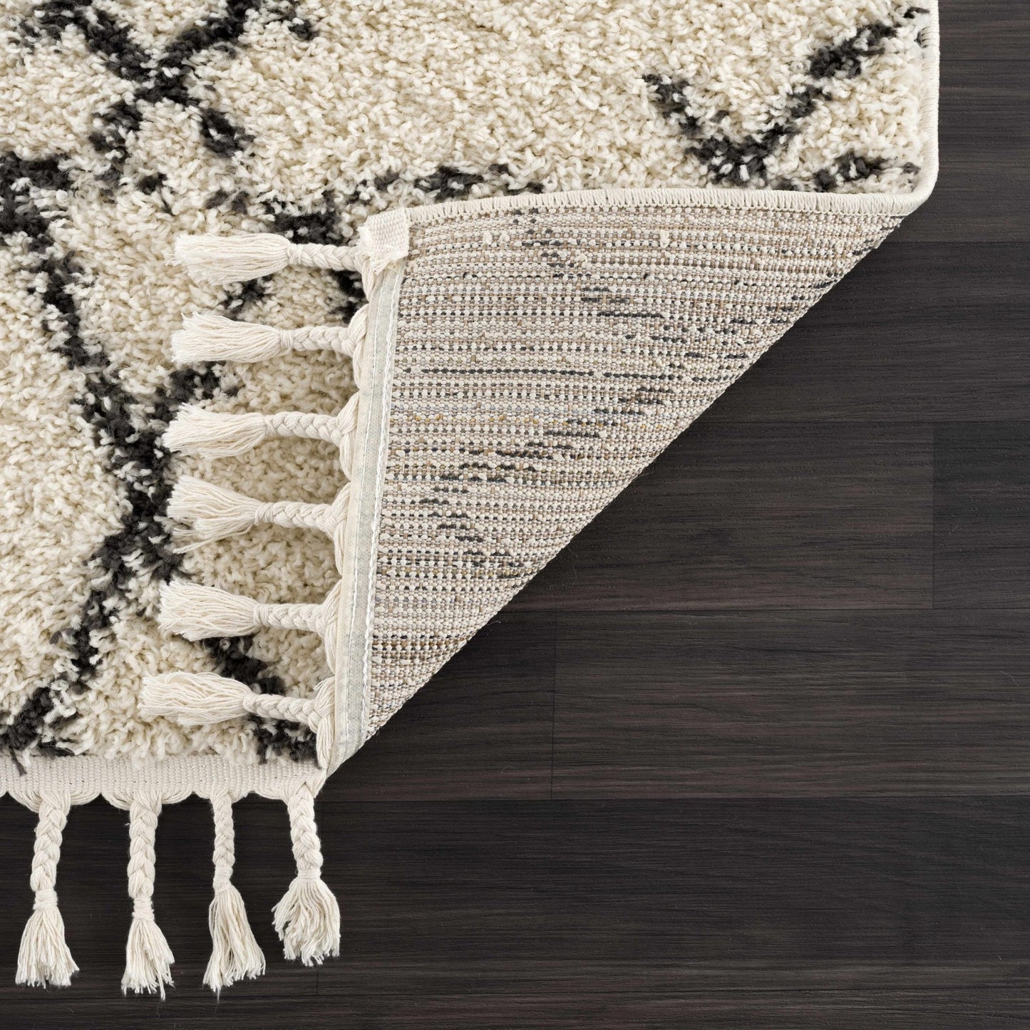 Emlenton Berber Shag with Tassels - Clearance - Quahog Bay Bedding