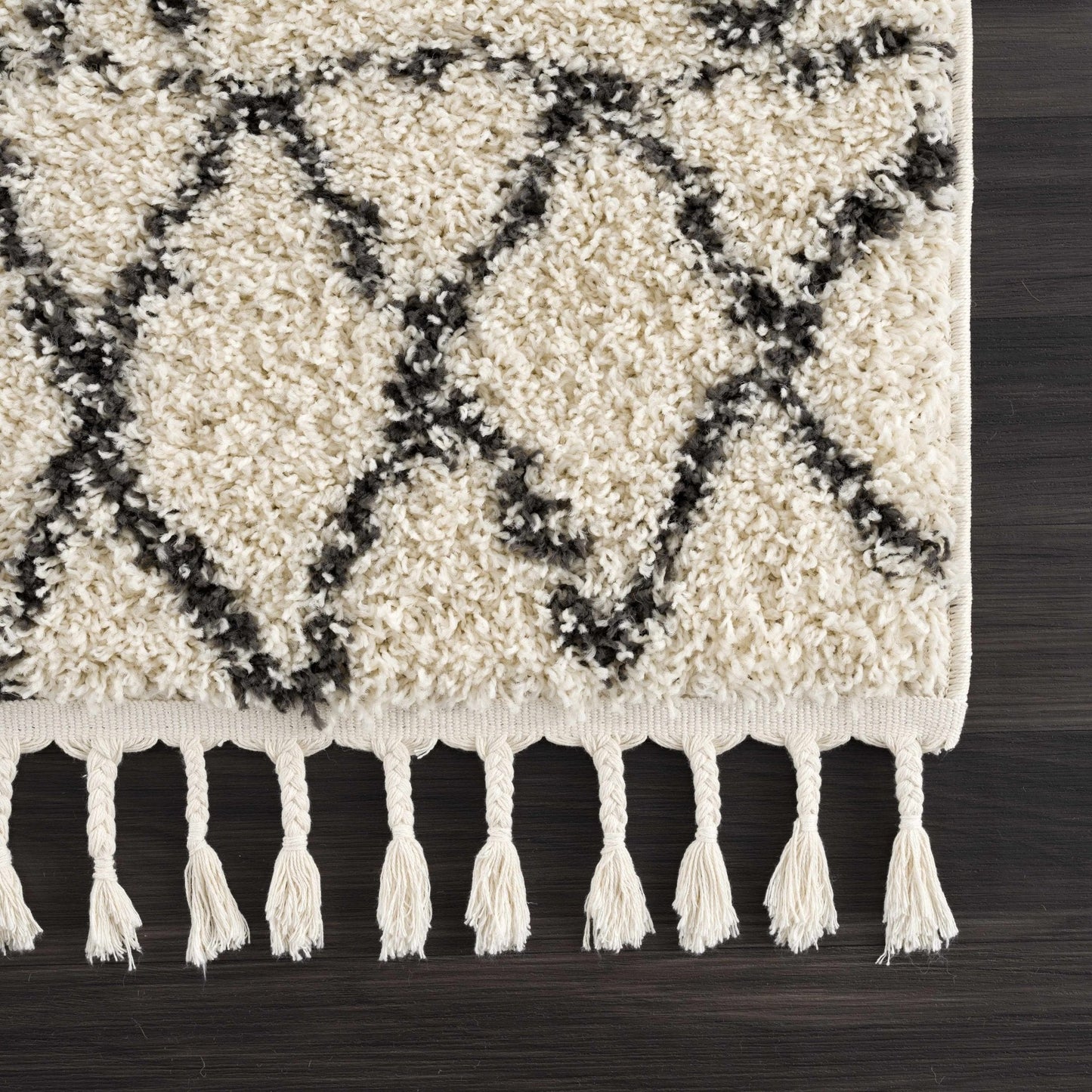 Emlenton Berber Shag with Tassels - Clearance - Quahog Bay Bedding