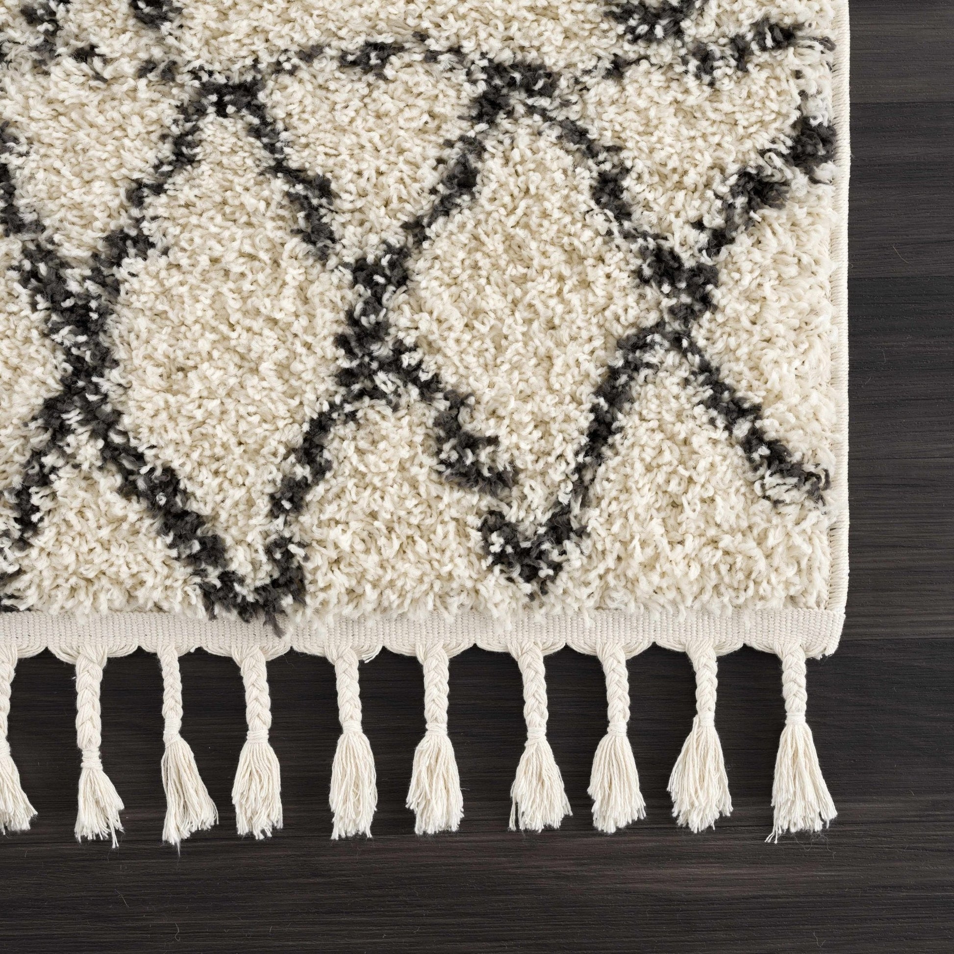 Emlenton Berber Shag with Tassels - Clearance - Quahog Bay Bedding
