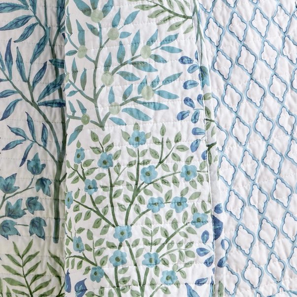 English Forest Quilted Throw - Green - Quahog Bay Bedding