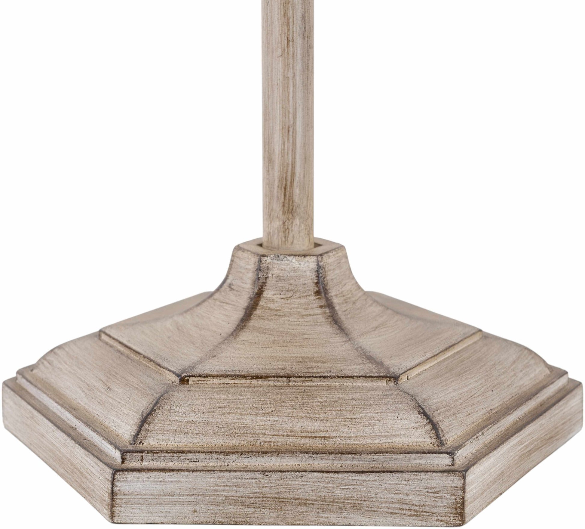 Esmeralda Resin Gray & Beige Floor Lamp - Quahog Bay Bedding