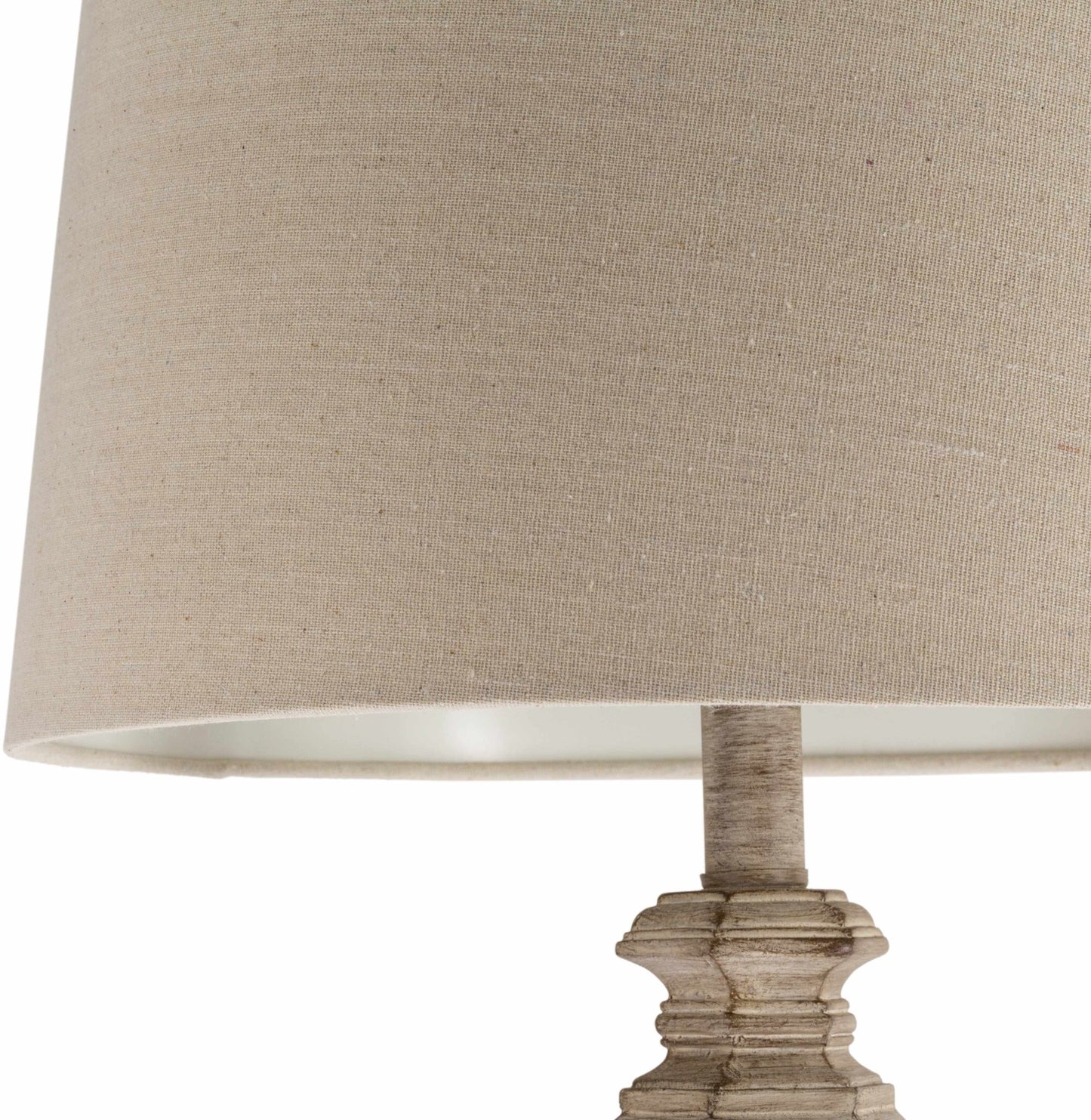 Esmeralda Resin Gray & Beige Floor Lamp - Quahog Bay Bedding