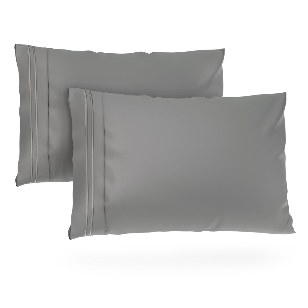 Luxurious Everyday Pillowcase Sets - Durable Microfiber Fabric, Secure Fit, Ultra-Soft - Quahog Bay Bedding