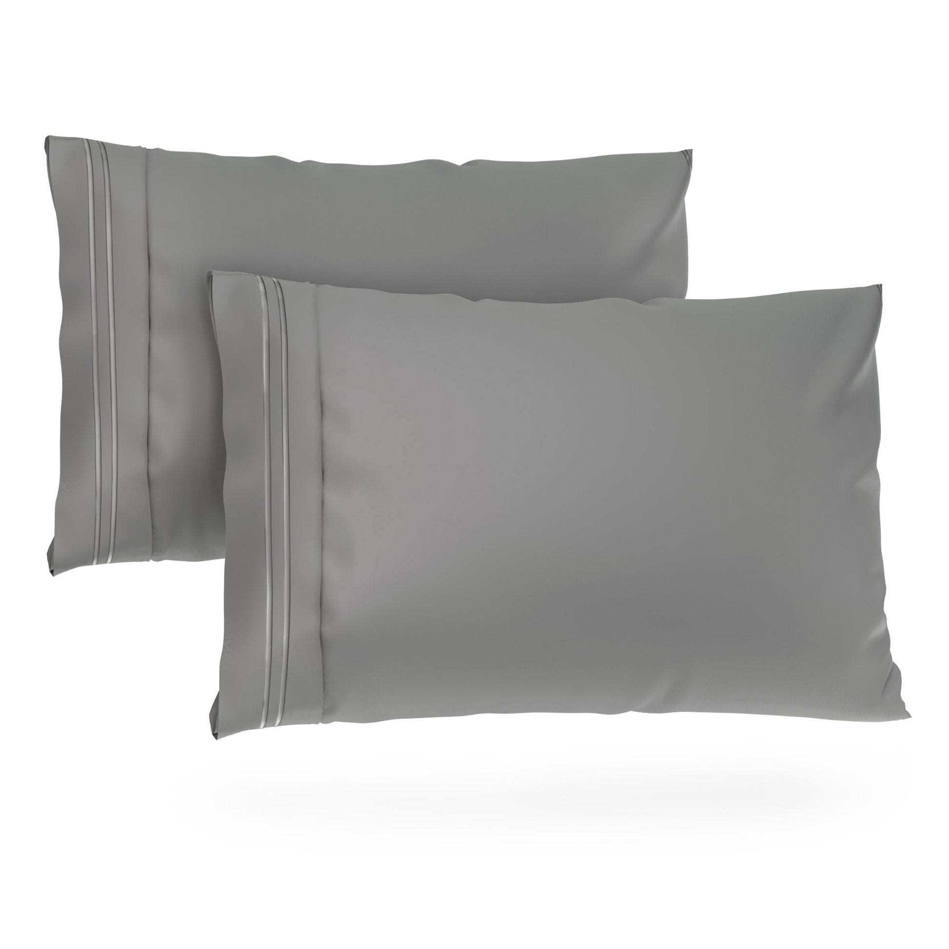Luxurious Everyday Pillowcase Sets - Durable Microfiber Fabric, Secure Fit, Ultra-Soft - Quahog Bay Bedding