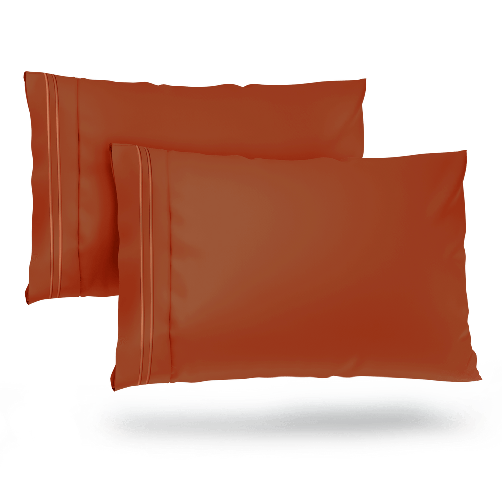 Luxurious Everyday Pillowcase Sets - Durable Microfiber Fabric, Secure Fit, Ultra-Soft - Quahog Bay Bedding