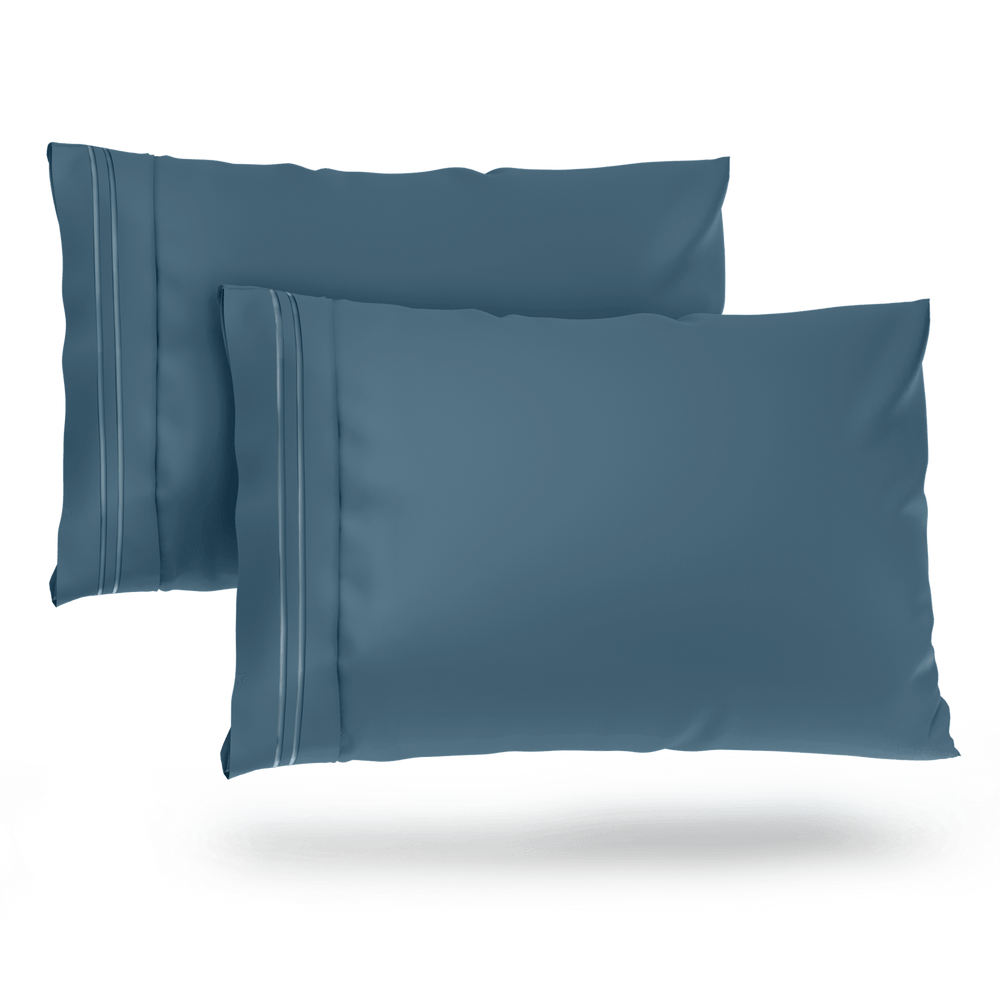Luxurious Everyday Pillowcase Sets - Durable Microfiber Fabric, Secure Fit, Ultra-Soft - Quahog Bay Bedding