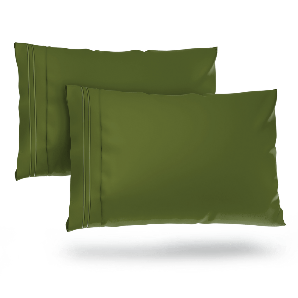 Luxurious Everyday Pillowcase Sets - Durable Microfiber Fabric, Secure Fit, Ultra-Soft - Quahog Bay Bedding