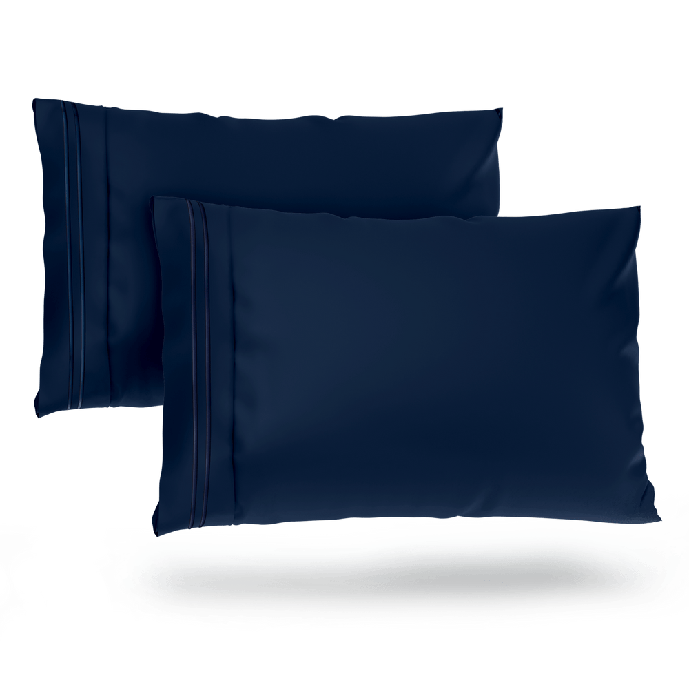 Luxurious Everyday Pillowcase Sets - Durable Microfiber Fabric, Secure Fit, Ultra-Soft - Quahog Bay Bedding