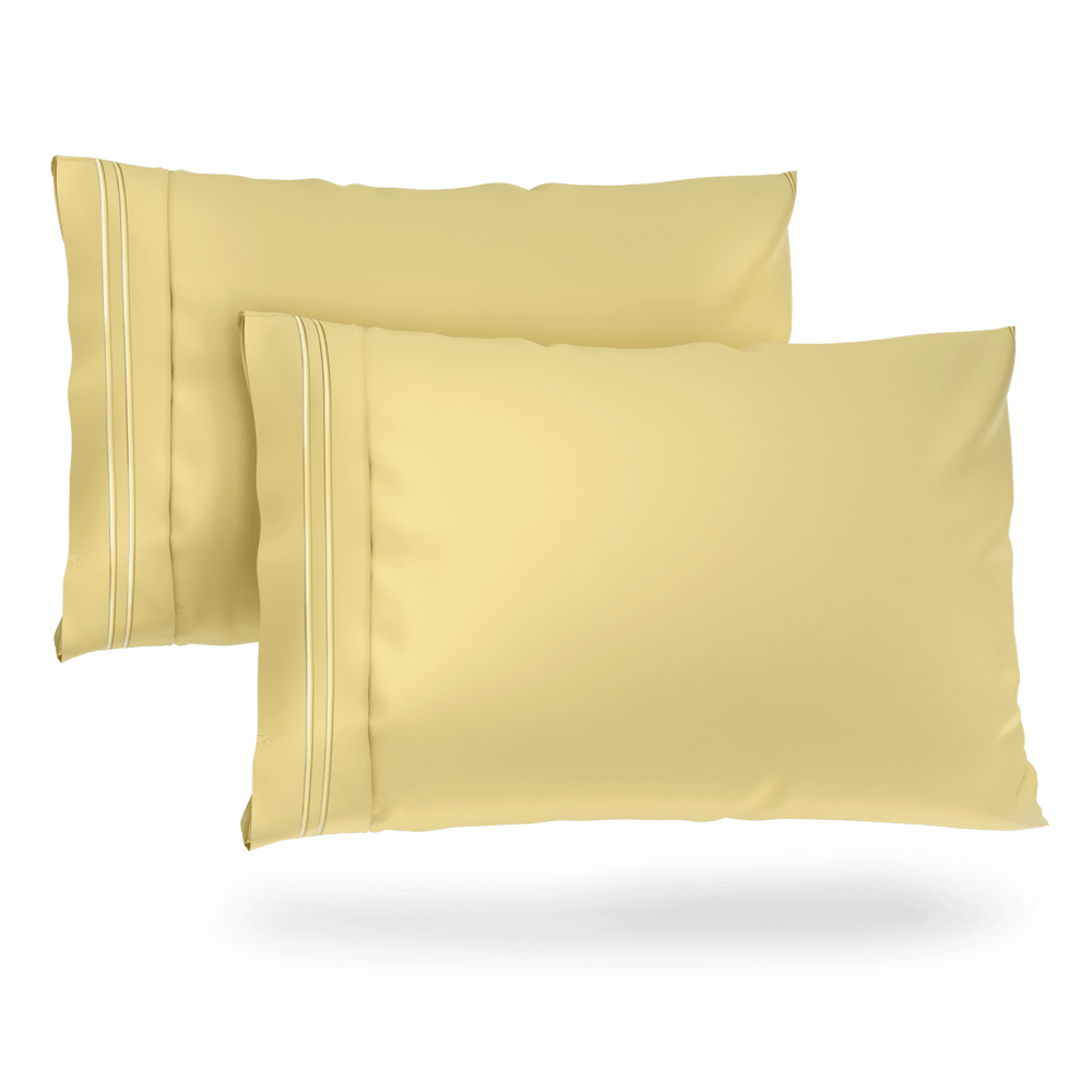 Luxurious Everyday Pillowcase Sets - Durable Microfiber Fabric, Secure Fit, Ultra-Soft - Quahog Bay Bedding