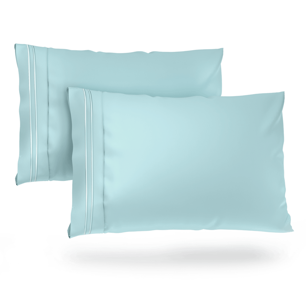 Luxurious Everyday Pillowcase Sets - Durable Microfiber Fabric, Secure Fit, Ultra-Soft - Quahog Bay Bedding