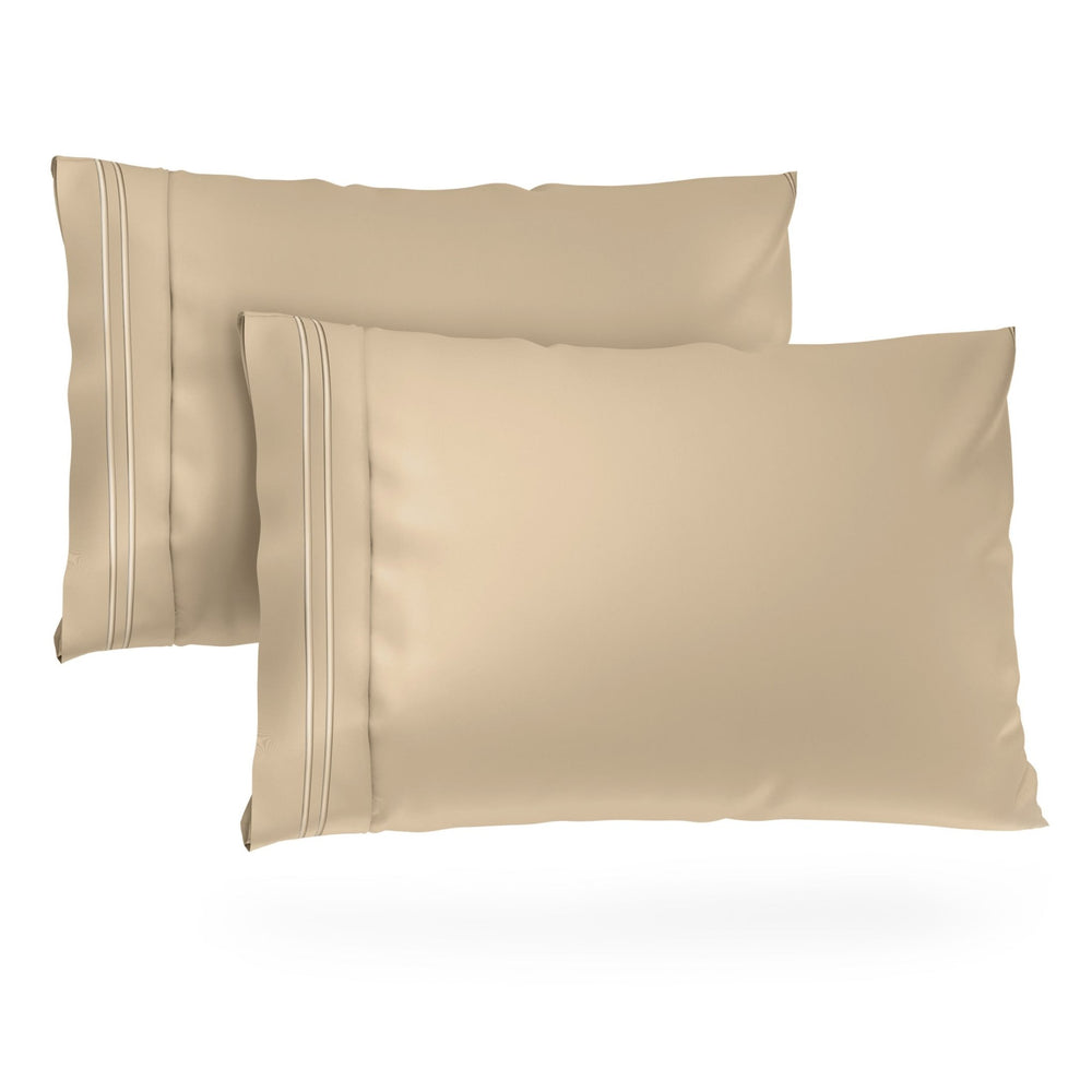 Luxurious Everyday Pillowcase Sets - Durable Microfiber Fabric, Secure Fit, Ultra-Soft - Quahog Bay Bedding