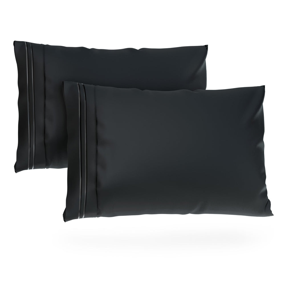 Luxurious Everyday Pillowcase Sets - Durable Microfiber Fabric, Secure Fit, Ultra-Soft - Quahog Bay Bedding