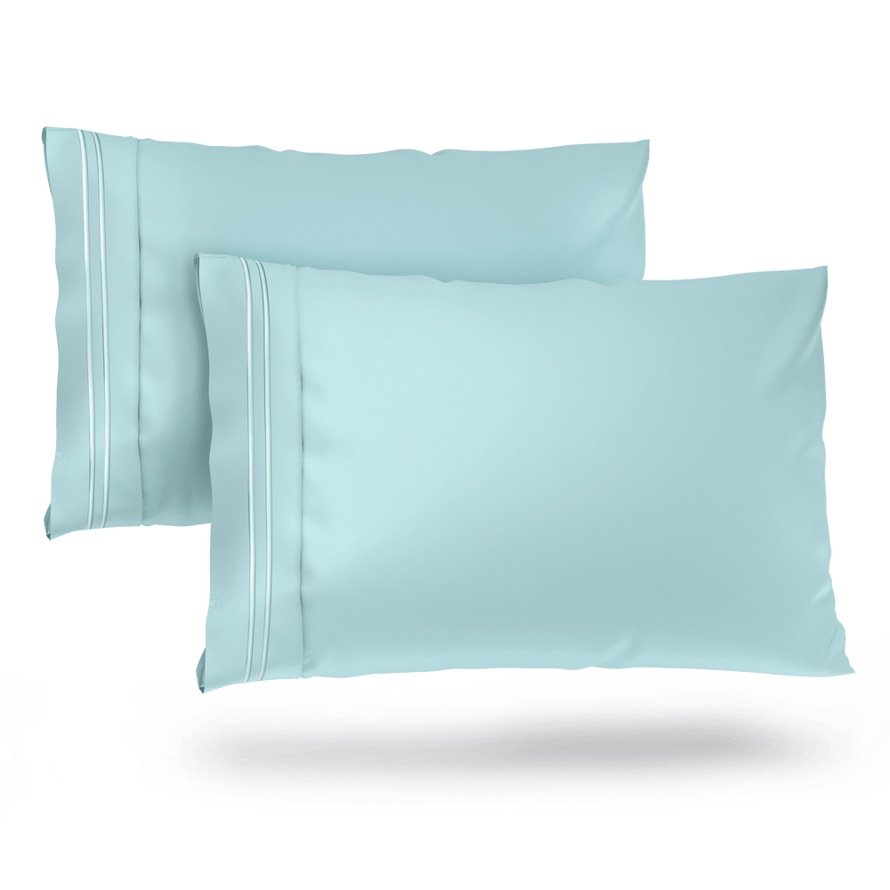 Luxurious Everyday Pillowcase Sets - Durable Microfiber Fabric, Secure Fit, Ultra-Soft - Quahog Bay Bedding