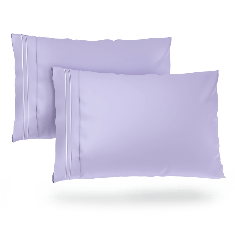 Luxurious Everyday Pillowcase Sets - Durable Microfiber Fabric, Secure Fit, Ultra-Soft - Quahog Bay Bedding