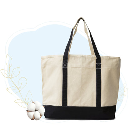 Extra Large Canvas Tote - Quahog Bay Bedding