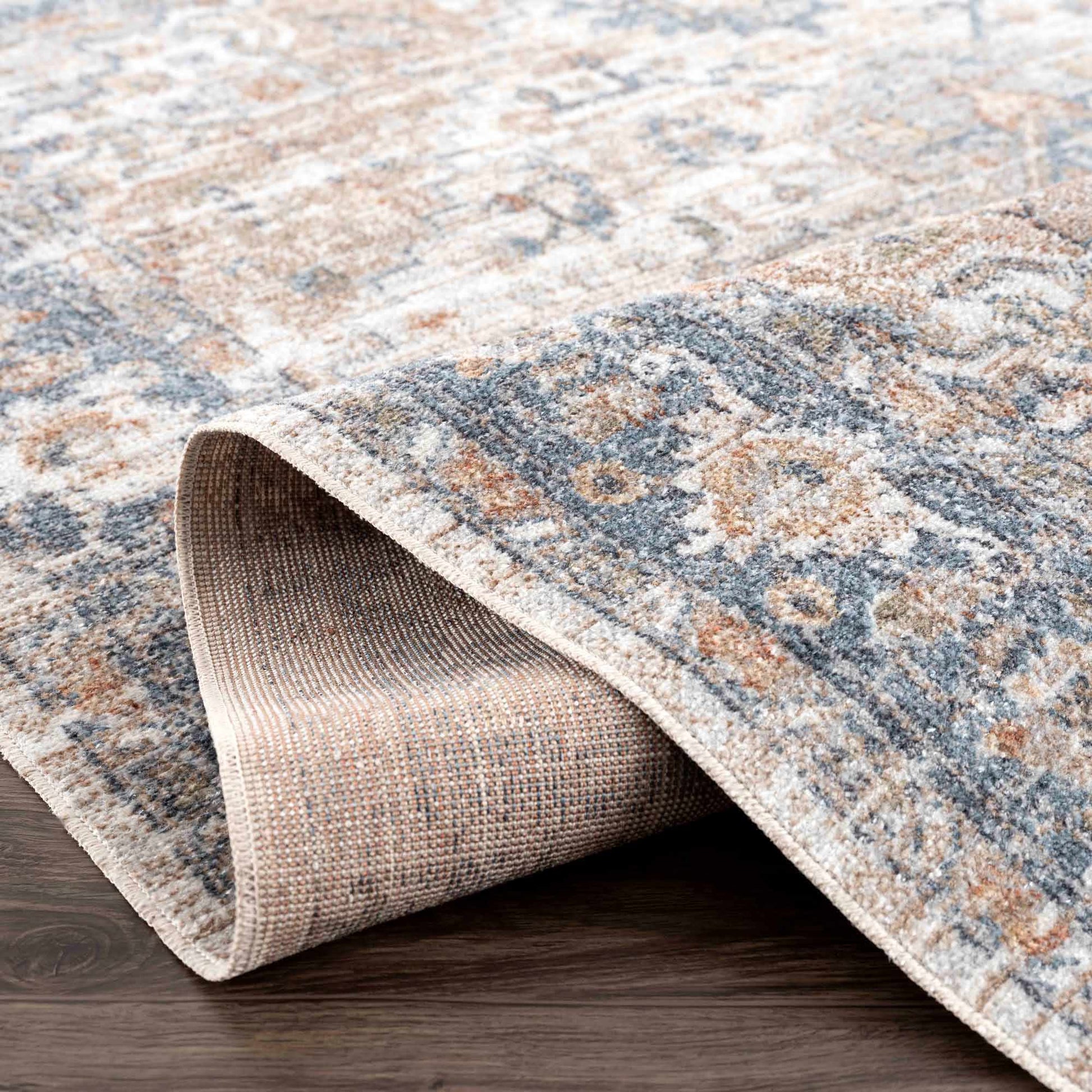 Ezri Flat Pile Washable Rug - Quahog Bay Bedding