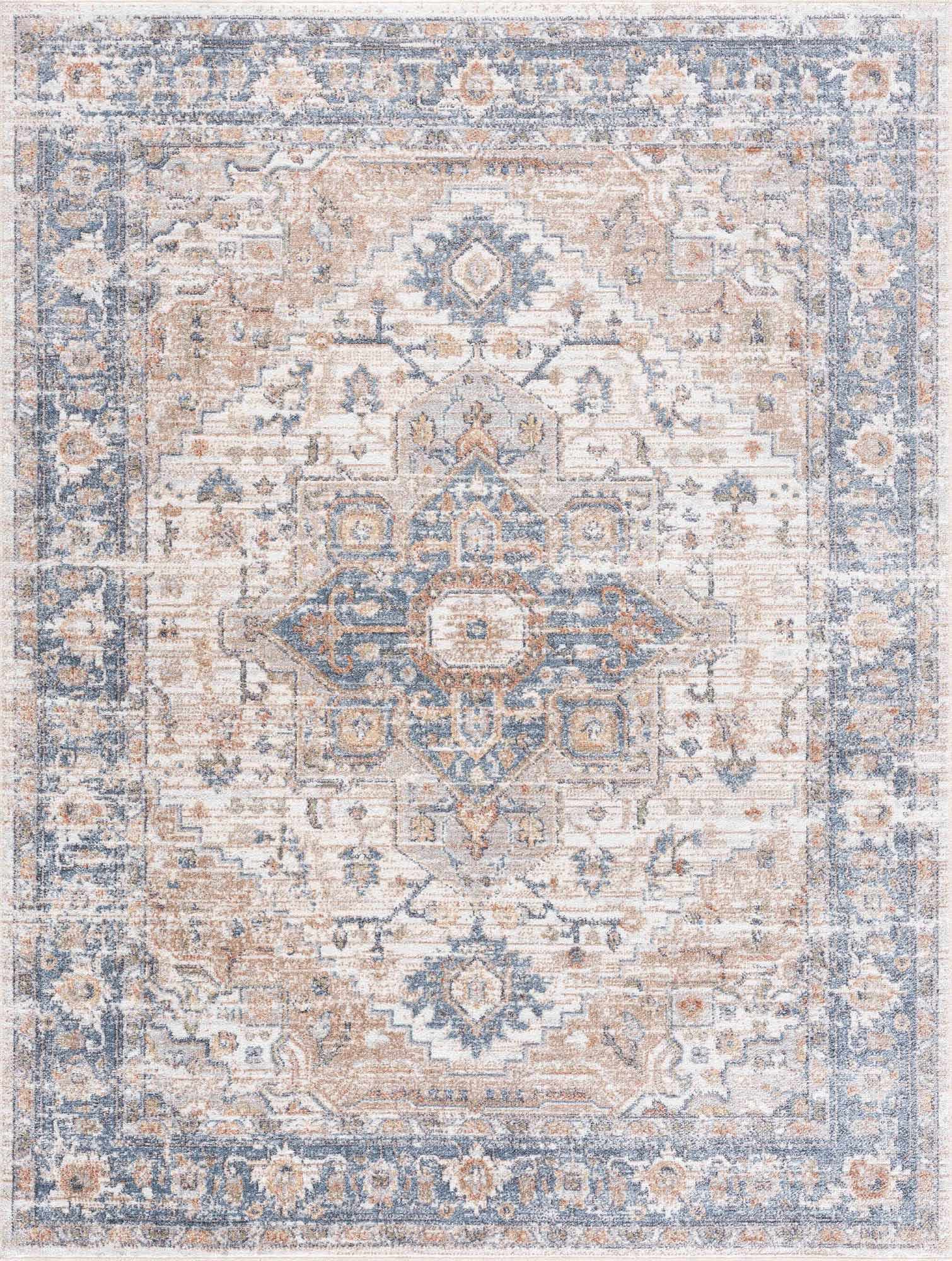 Ezri Flat Pile Washable Rug - Quahog Bay Bedding