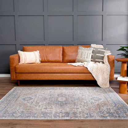 Ezri Flat Pile Washable Rug - Quahog Bay Bedding