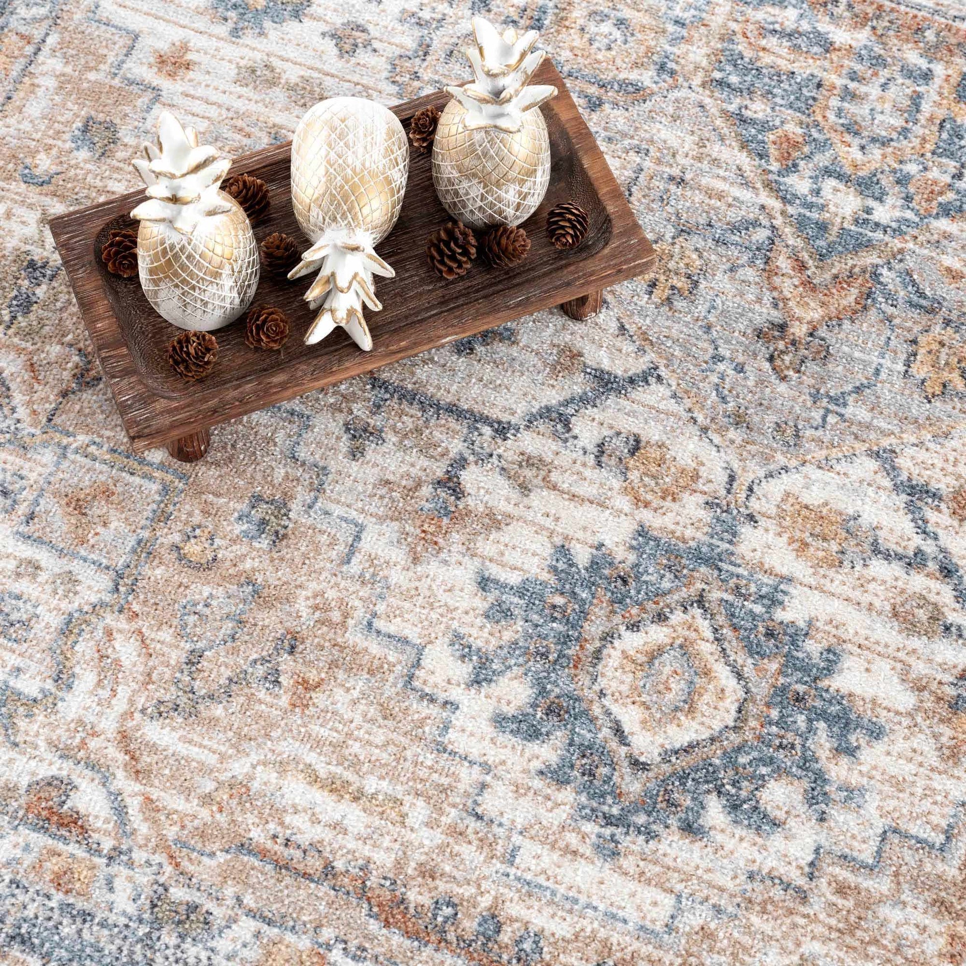 Ezri Flat Pile Washable Rug - Quahog Bay Bedding