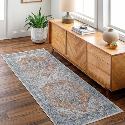 Ezri Rust Washable Area Rug - Quahog Bay Bedding