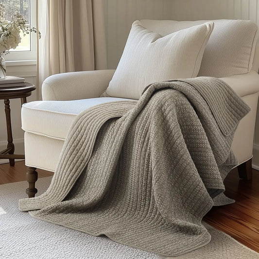 Loden Quilted Throw