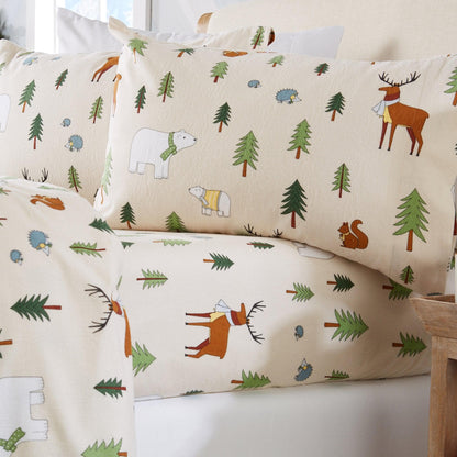 4-Piece Turkish Cotton Flannel Sheet - Fall & Christmas Sheets