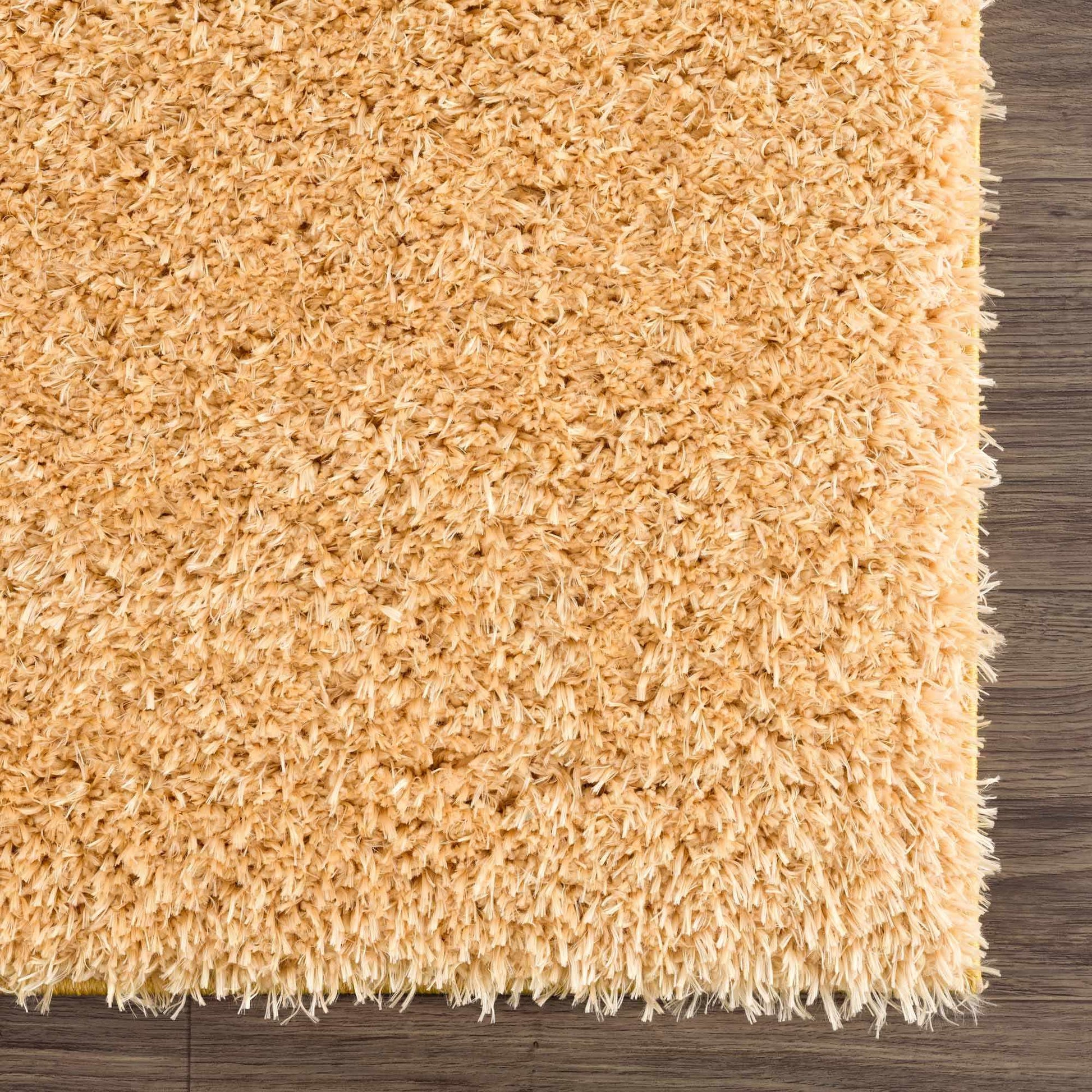 Faina Gold Yellow Washable Shag Rug - Quahog Bay Bedding