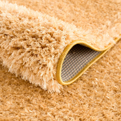 Faina Gold Yellow Washable Shag Rug - Quahog Bay Bedding
