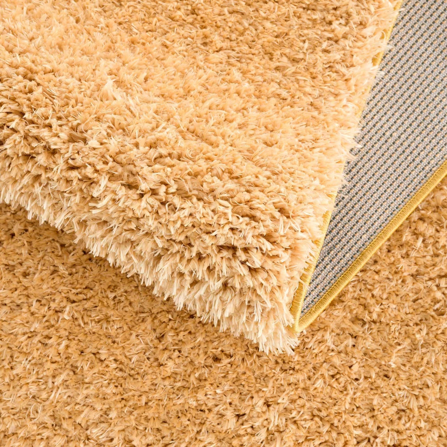 Faina Gold Yellow Washable Shag Rug - Quahog Bay Bedding