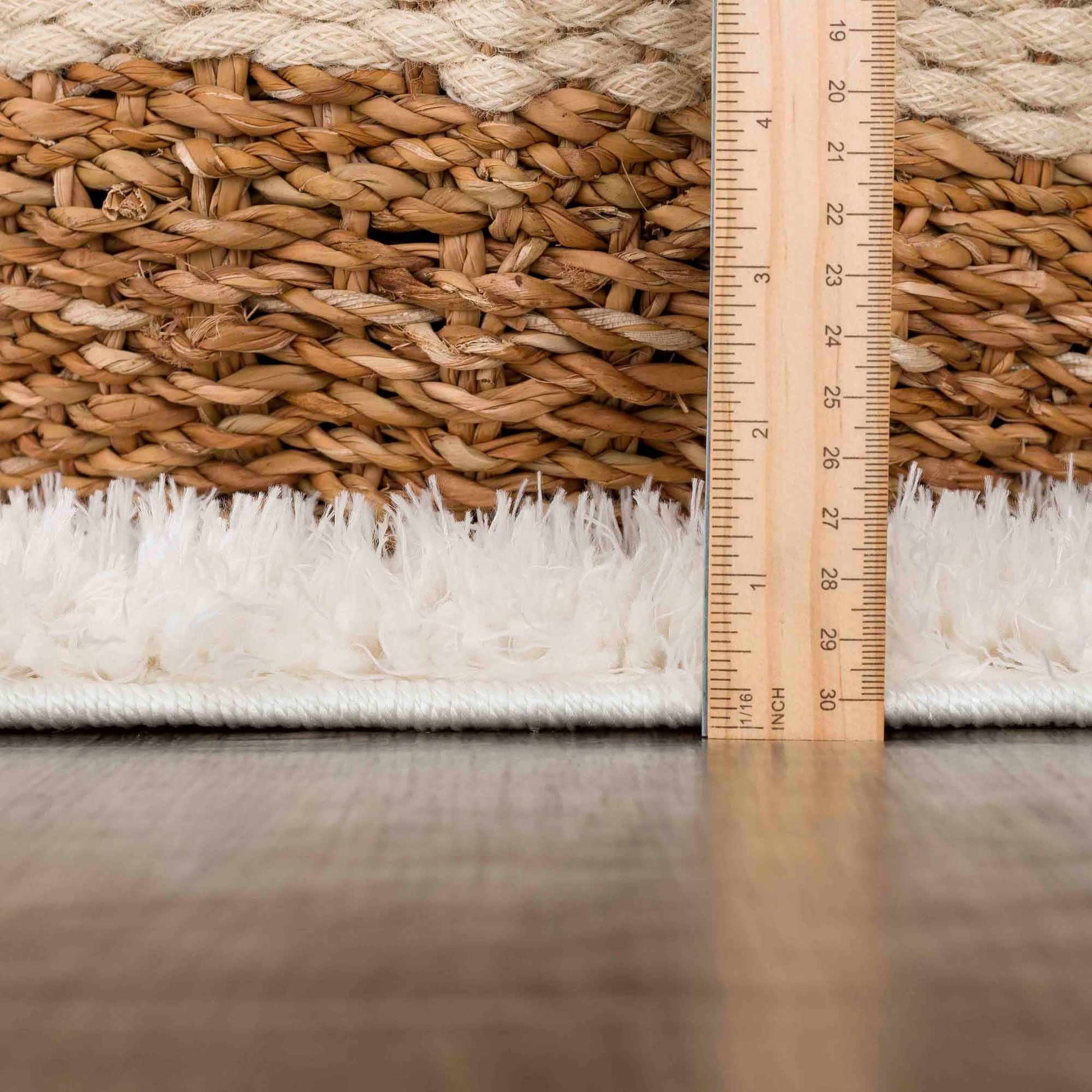 Faina Solid Cream Shag Rug Washable - Quahog Bay Bedding