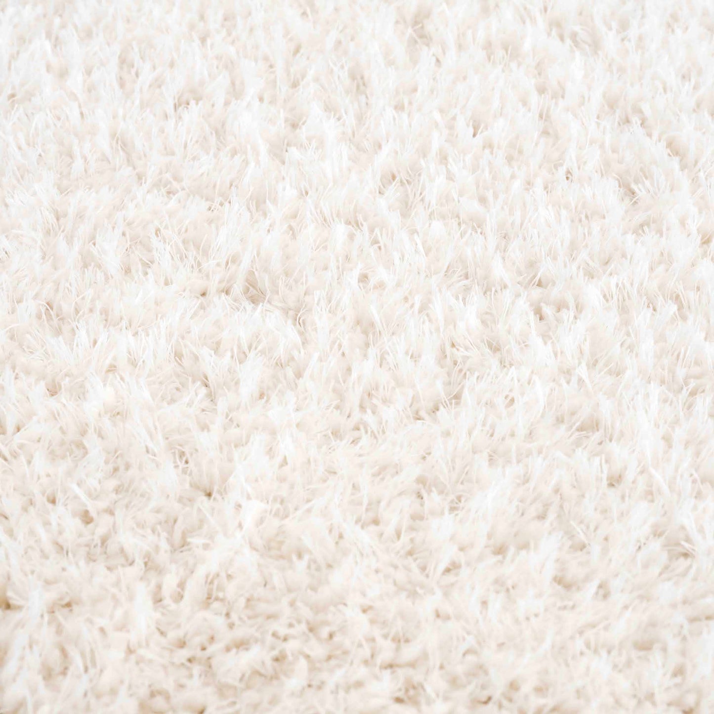 Faina Solid Cream Shag Rug Washable - Quahog Bay Bedding