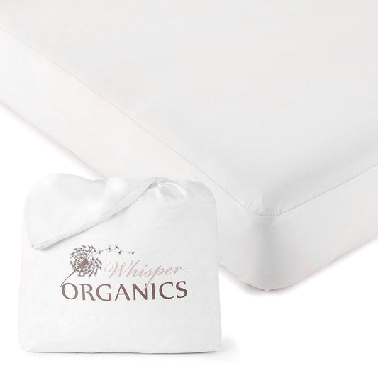 Whisper Organics Waterproof Jersey Knit Mattress Protector | Organic Cotton