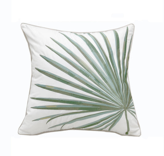 Fan Palm Indoor/Outdoor Throw Pillow - Quahog Bay Bedding