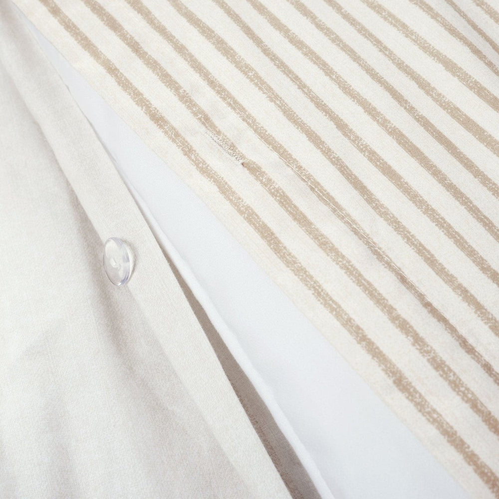 Farmhouse Stripe 100% Cotton Duvet Cover Set - Quahog Bay Bedding