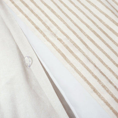 Farmhouse Stripe 100% Cotton Duvet Cover Set - Quahog Bay Bedding