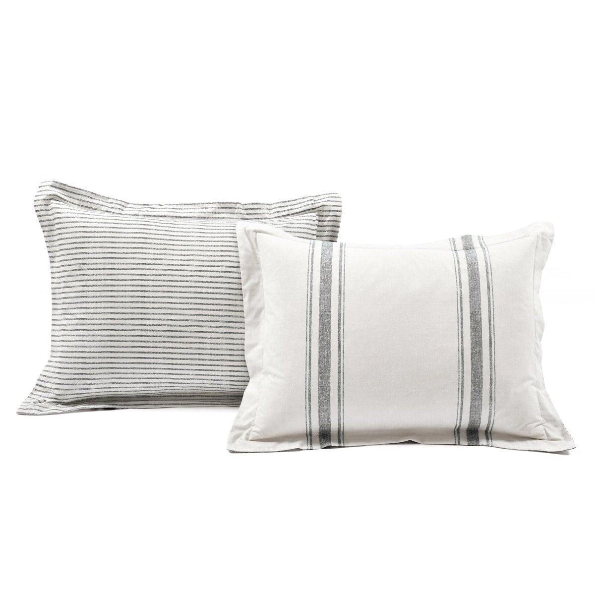Farmhouse Stripe 100% Cotton Duvet Cover Set - Quahog Bay Bedding
