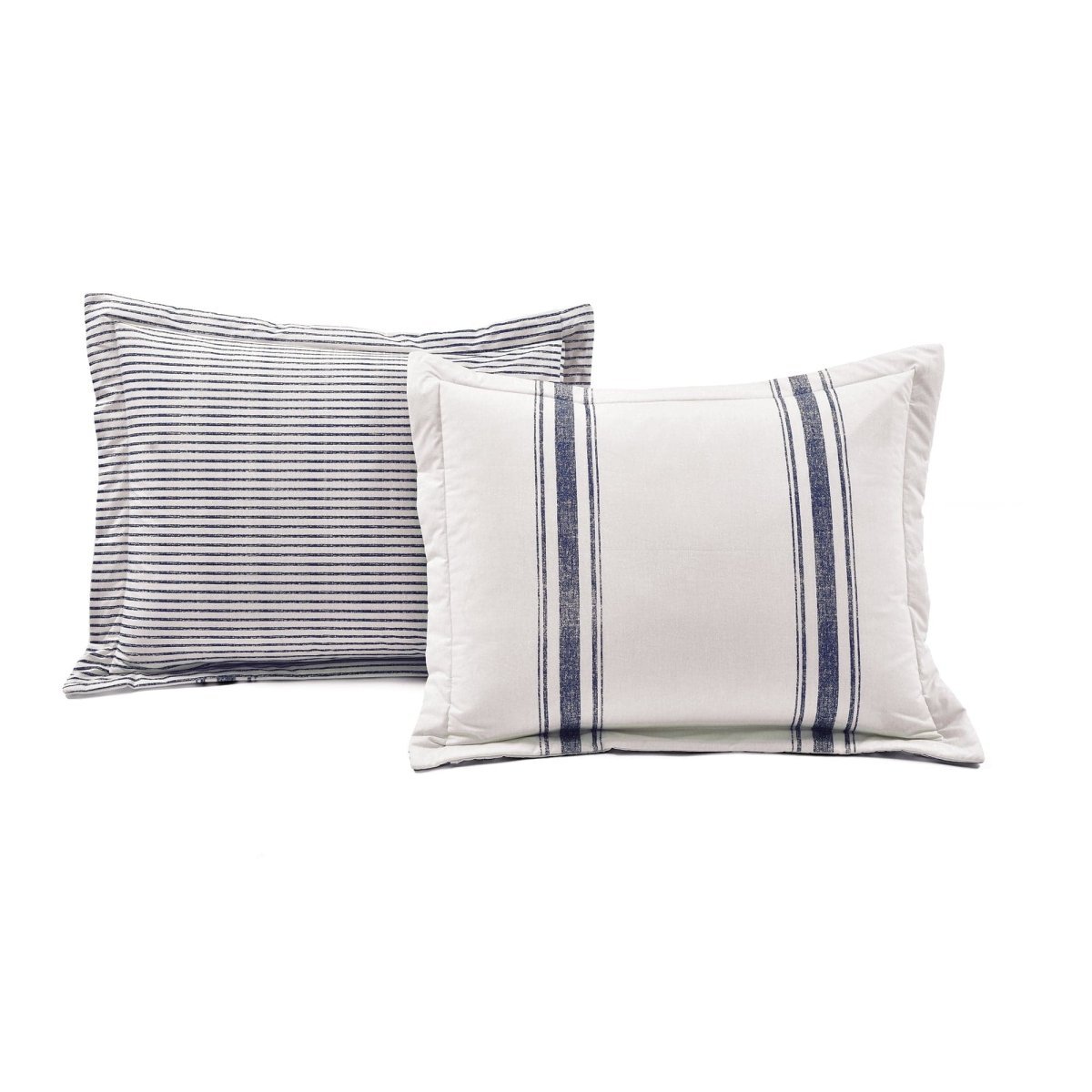 Farmhouse Stripe 100% Cotton Duvet Cover Set - Quahog Bay Bedding