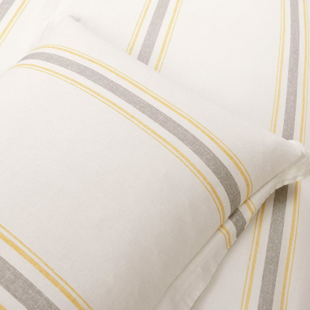 Farmhouse Stripe 100% Cotton Duvet Cover Set - Quahog Bay Bedding