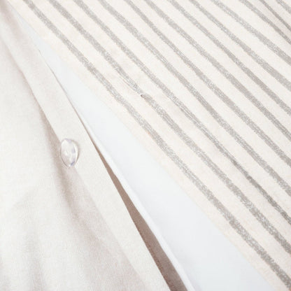 Farmhouse Stripe 100% Cotton Duvet Cover Set - Quahog Bay Bedding