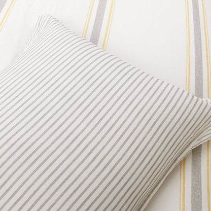 Farmhouse Stripe 100% Cotton Duvet Cover Set - Quahog Bay Bedding